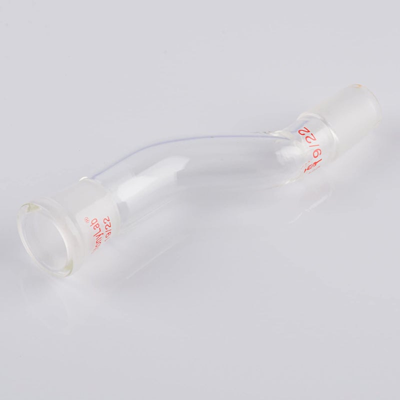 stonylab Glass Offset Laboratory Adapter, Borosilicate Glass Offset Adapter with Standard 19/22 Joints for Laboratory Lab Supply - Image 5